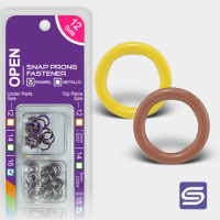 10MM / SIZE 16 • ENAMEL RING PRONG SNAPS