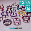 10MM / SIZE 16 • ENAMEL RING PRONG SNAPS