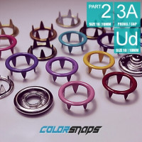 10MM / SIZE 16 • ENAMEL RING PRONG SNAPS