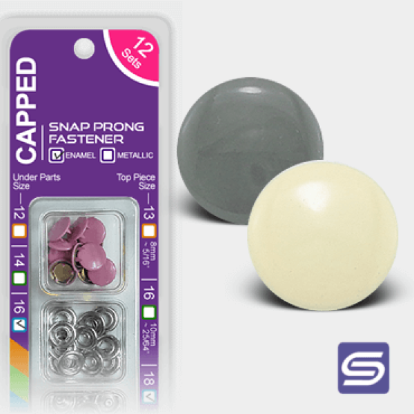 10MM / SIZE 16 • ENAMEL CAP SNAPS