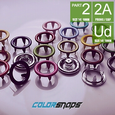9MM / SIZE 14 • NO SEW SNAPS