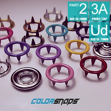 10MM / SIZE 16 • ENAMEL RING PRONG SNAPS