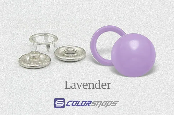 Lavender Brass Snaps