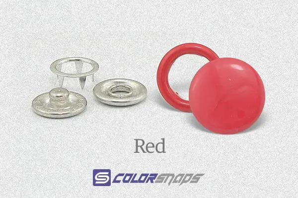 Red Snap Button