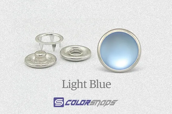Blue Pearl Snap Popper Buttons