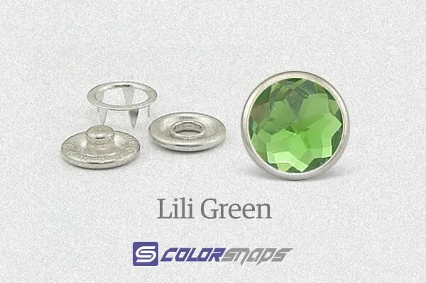 Lime Green Pearl Snap Button