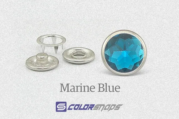 Marine Blue Women Pearl Snaps