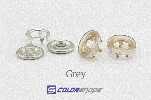 Grey Popper Snaps