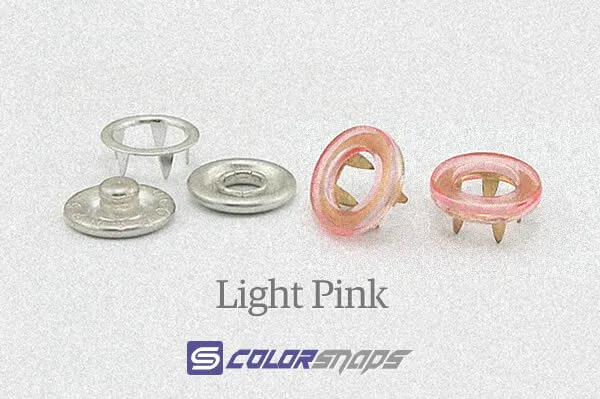 Pink No Sew Snaps