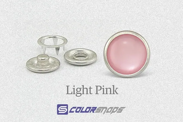 Pink No Sew Pearl Snaps
